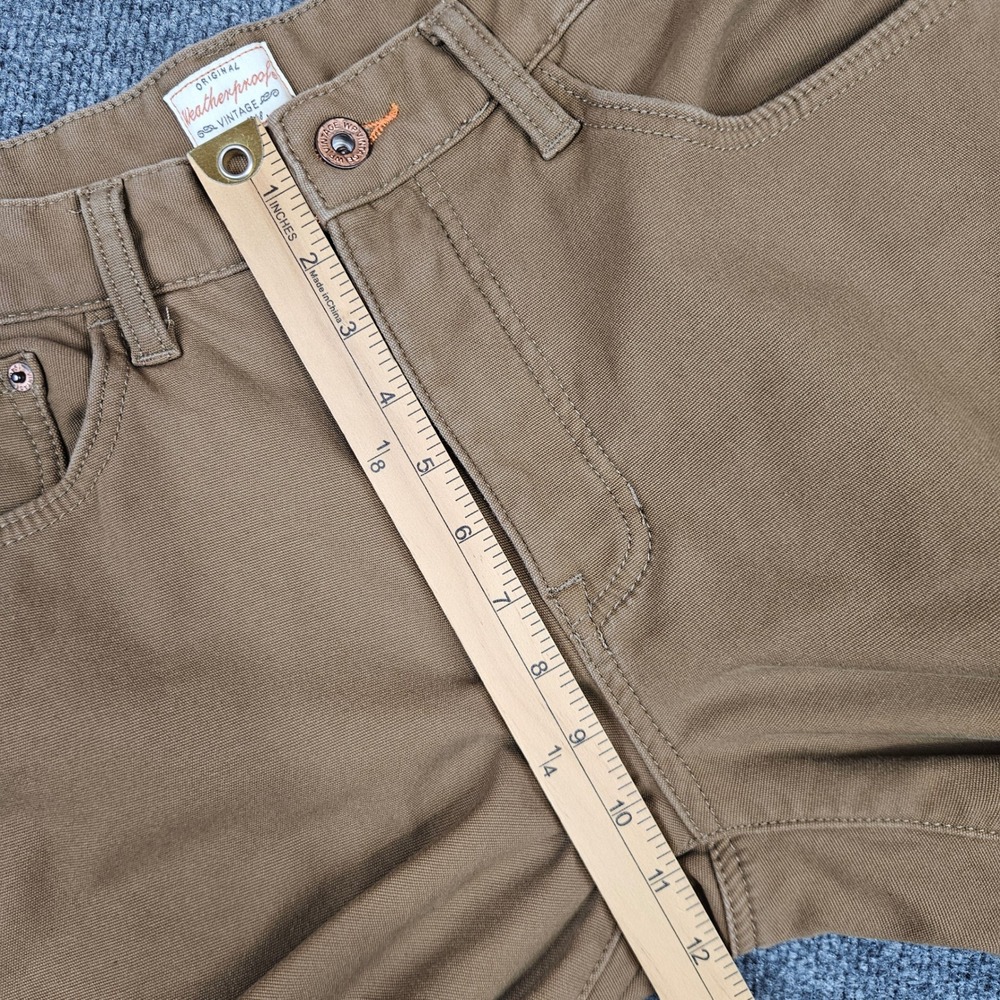 Weatherproof Vintage Fleece Lined Pants Men's 34x30 Regular Fit Brown Stretch - Picture 6 of 9